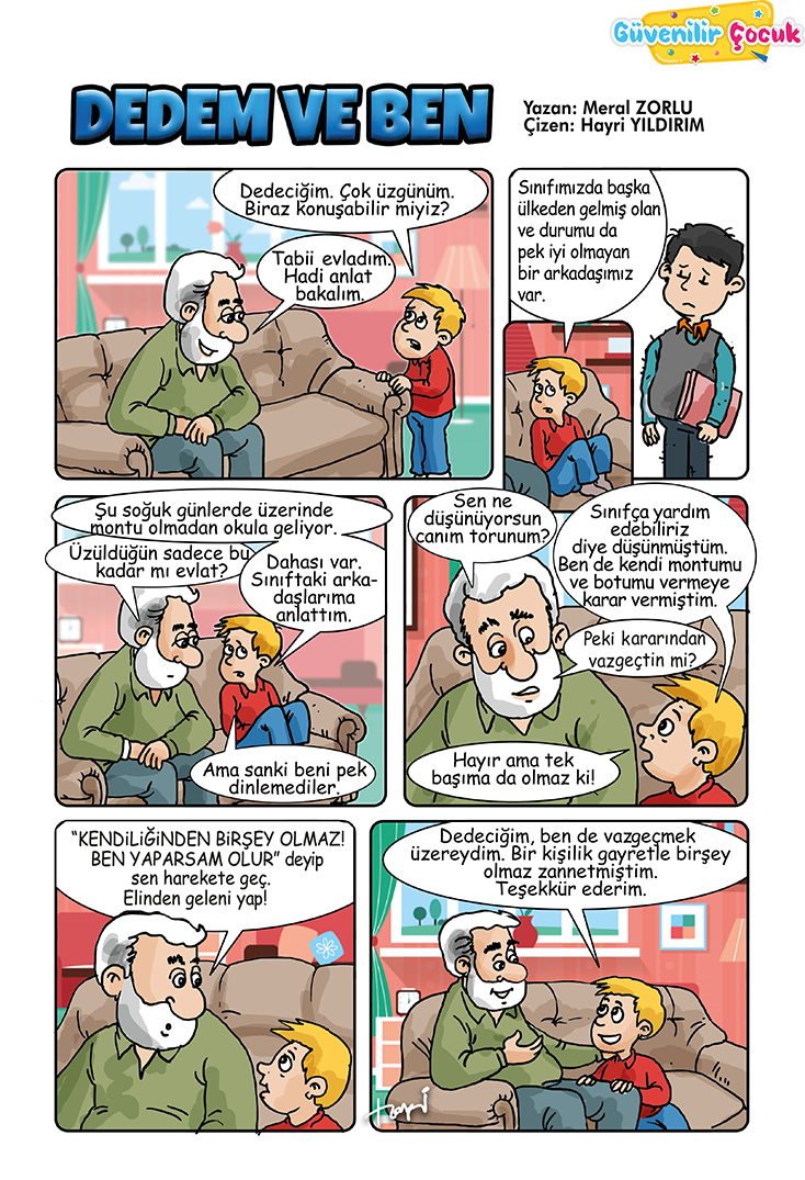Dedem ve Ben-Hikayeler-Güvenilir Çocuk Dergisi