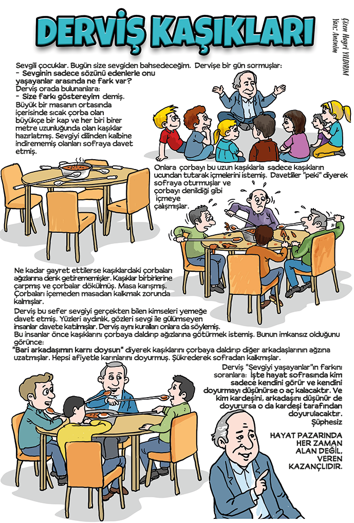 Derviş Kaşıkları-Hikayeler-Güvenilir Çocuk Dergisi